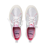 Pepe Jeans – Kenton PGS300007-934 – Sneakers metalizadas de lona con cordones - Niña