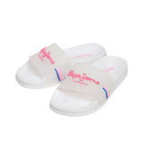 Pepe Jeans - PGS700002-419 – Chanclas blancas translúcidas con detalles brillantes - Niña