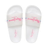 Pepe Jeans - PGS700002-419 – Chanclas blancas translúcidas con detalles brillantes - Niña