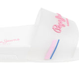 Pepe Jeans - PGS700002-419 – Chanclas blancas translúcidas con detalles brillantes - Niña