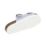 Pepe Jeans - PGS80007-934 – Sandalias plateadas anatómicas con purpurina - Niña