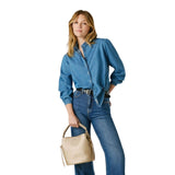 Pepe Jeans – Tyler Script PL0300110099 – Bolso bucket dorado con efecto piel con bandolera de quita y pon