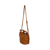 Pepe Jeans – Tyler Script PL0300110869 – Bolso bucket marrón con efecto piel con bandolera de quita y pon