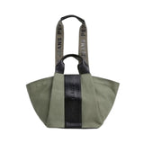Pepe Jeans – Aria Merit PL0300133734 – Bolso shopper verde con logo en relieve y cremallera