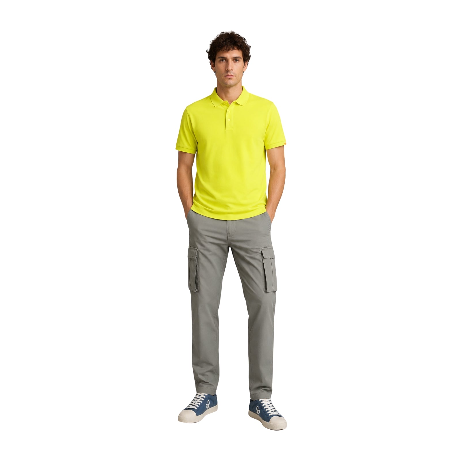 Polo amarillo hombre casual Federico Back | Konestilochic
