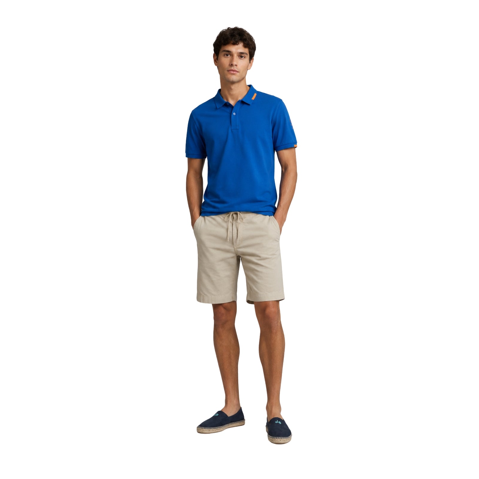 Polo azul hombre manga corta algodón | Konestilochic