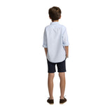 Silbon - S263020302553 – Bermudas azul marino de algodón con corte regular y cintura ajustable - Niño