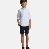 Silbon - S263020302553 – Bermudas azul marino de algodón con corte regular y cintura ajustable - Niño