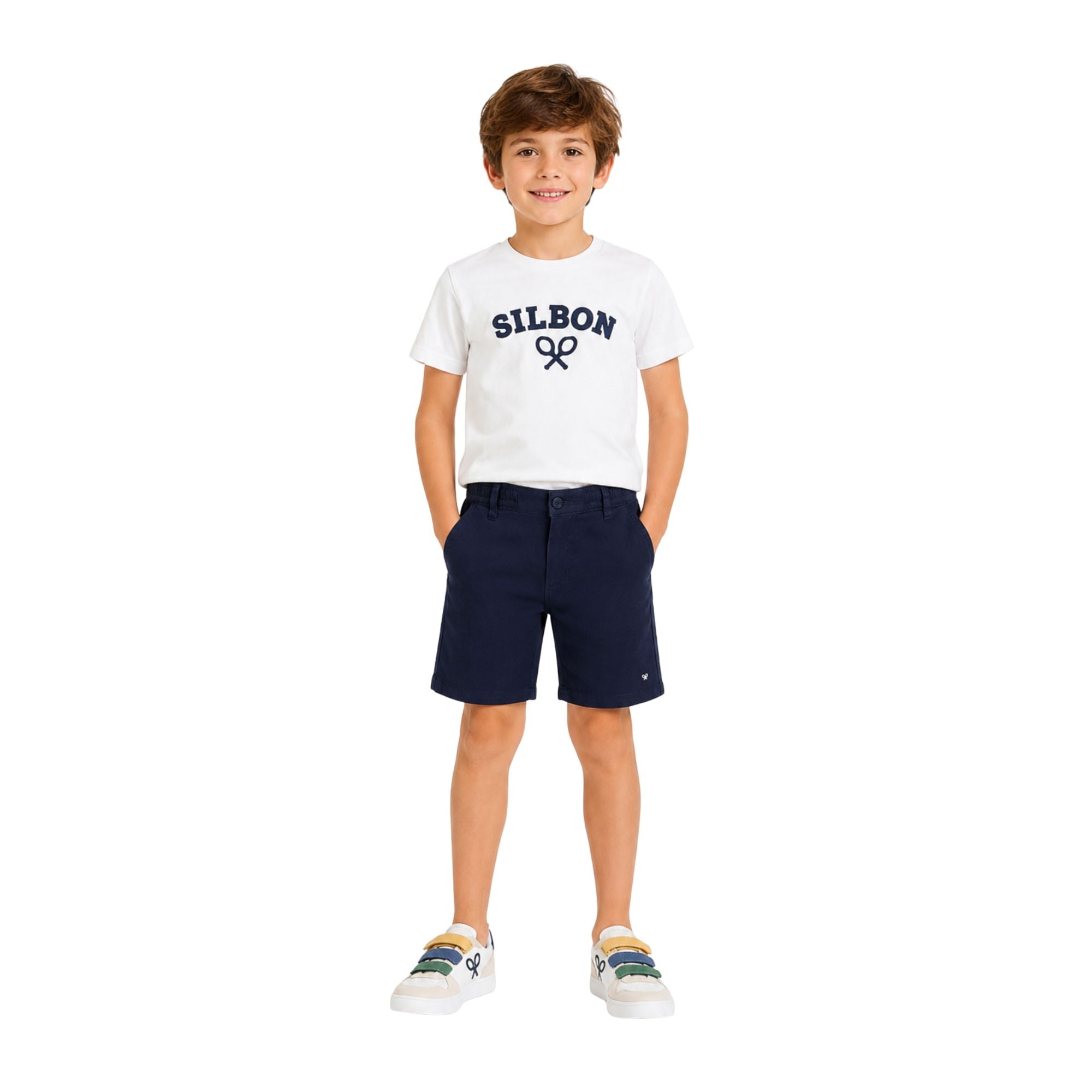 Bermudas azul marino Silbon niño cómodas y estilo Konestilochic