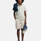 Silbon - S263020303555 – Bermudas cargo de corte regular color piedra - Niño