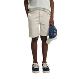 Silbon - S263020303555 – Bermudas cargo de corte regular color piedra - Niño
