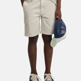 Silbon - S263020303555 – Bermudas cargo de corte regular color piedra - Niño