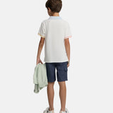 Silbon - S263020303557 – Bermudas azules cargo de corte regular con cintura ajustable - Niño