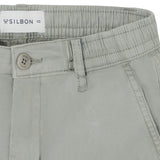 Silbon - S263020303559 – Bermudas verdes de corte regular con bolsillos - Niño