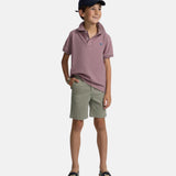 Silbon - S263020303559 – Bermudas verdes de corte regular con bolsillos - Niño