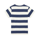 Silbon - S263020402526 – Camiseta de manga corta con estampado de rayas anchas - Niño