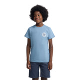 Silbon - S263020402536 – Camiseta azul de manga corta con dibujo en la espalda - Niño