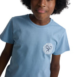 Silbon - S263020402536 – Camiseta azul de manga corta con dibujo en la espalda - Niño