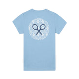 Silbon - S263020402536 – Camiseta azul de manga corta con dibujo en la espalda - Niño