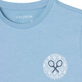 Silbon - S263020402536 – Camiseta azul de manga corta con dibujo en la espalda - Niño