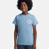 Silbon - S263020402536 – Camiseta azul de manga corta con dibujo en la espalda - Niño