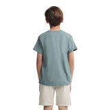 Silbon - S263020403529 – Camiseta verde de manga corta 100% algodón - Niño