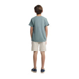 Silbon - S263020403529 – Camiseta verde de manga corta 100% algodón - Niño