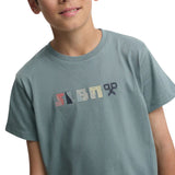 Silbon - S263020403529 – Camiseta verde de manga corta 100% algodón - Niño
