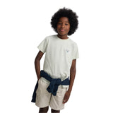 Silbon - S263020403537 – Camiseta verde claro de manga corta con dibujo en la espalda - Niño