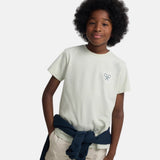 Silbon - S263020403537 – Camiseta verde claro de manga corta con dibujo en la espalda - Niño