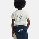 Silbon - S263020403537 – Camiseta verde claro de manga corta con dibujo en la espalda - Niño