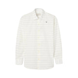 Silbon - S263020507584 – Camisa 100% lino de manga larga con estampado de rayas - Niño