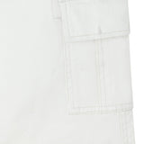 Silbon - S263020907547 – Pantalones cargo de algodón color piedra con cintura ajustable - Niño