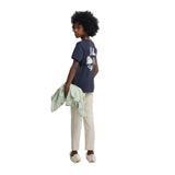 Silbon - S263020907547 – Pantalones cargo de algodón color piedra con cintura ajustable - Niño