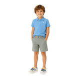 Polo azul niño Silbon algodón manga corta clásico Konestilochic