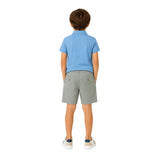 Silbon - S263021002504 – Polo azul de manga corta 100% algodón de corte regular - Niño