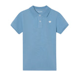 Silbon - S263021002504 – Polo azul de manga corta 100% algodón de corte regular - Niño