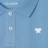 Silbon - S263021002504 – Polo azul de manga corta 100% algodón de corte regular - Niño
