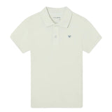 Silbon - S263021003509 – Polo verde 100% algodón de manga corta con estampado en la espalda - Niño