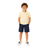 Polo amarillo niño Silbon algodón manga corta clásico Konestilochic