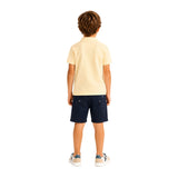 Silbon - S263021004505 – Polo amarillo de manga corta 100% algodón de corte regular - Niño