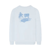 Silbon – S263021102636 – Sudadera azul 100% algodón con dibujo en la espalda y puños elásticos - Niño