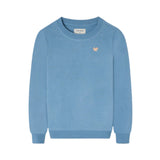 Silbon - S263021102638 – Sudadera azul 100% algodón de corte regular con dibujo en la espalda - Niño