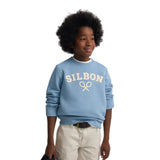 Silbon - S263021102642 – Sudadera azul de corte regular mezcla de algodón - Niño