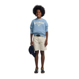Silbon - S263021102642 – Sudadera azul de corte regular mezcla de algodón - Niño
