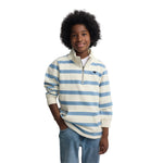 Sudadera azul rayas Silbon niño media cremallera Konestilochic