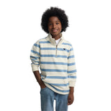 Sudadera azul rayas Silbon niño media cremallera Konestilochic