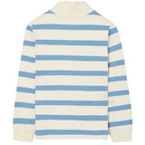 Silbon - S263021102644 – Sudadera tipo canguro 100% algodón de rayas azules con media cremallera - Niño