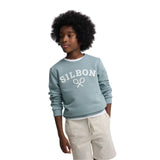 Silbon - S263021103643 – Sudadera verde de corte regular mezcla de algodón - Niño