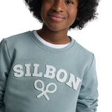 Silbon - S263021103643 – Sudadera verde de corte regular mezcla de algodón - Niño
